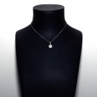 0.64 Cts. 14K White Gold Diamond Miracle Pendant With Halo